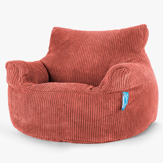 Kinderfauteuil Zitzak 3-8 jaar oud - Pompom Pompoenoranje 01