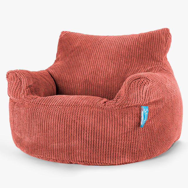 Kinderfauteuil Zitzak 3-8 jaar oud - Pompom Pompoenoranje 01