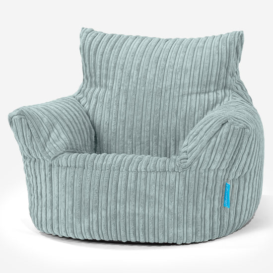 Kinderfauteuil Zitzak - Corduroy Mintgroen 01