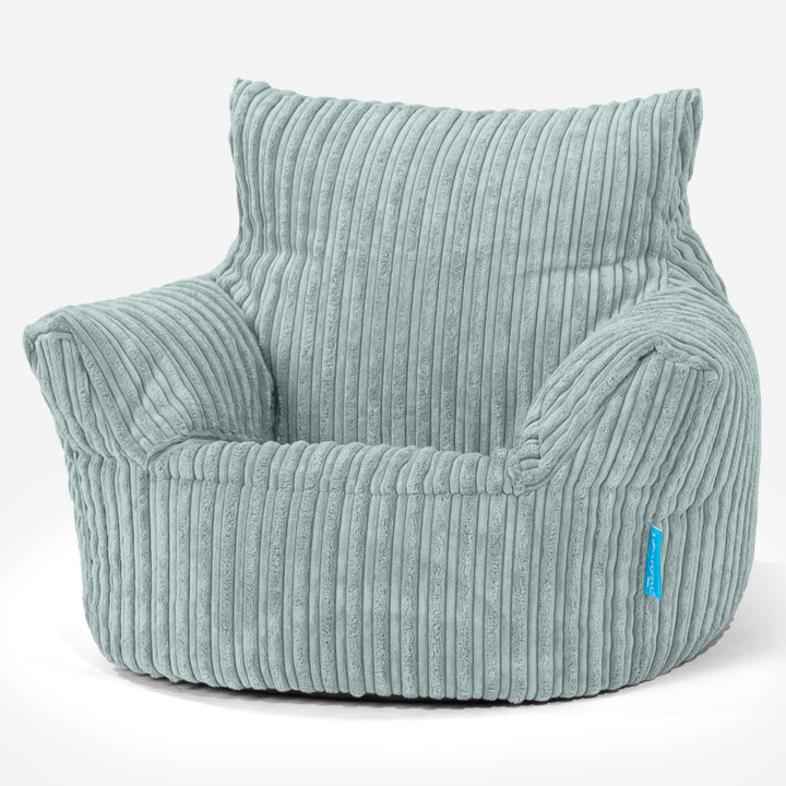 Kinderfauteuil Zitzak - Corduroy Mintgroen 01