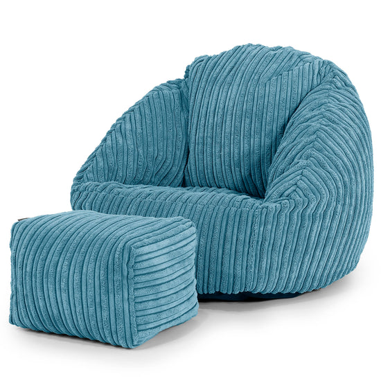 Kinderzitzak Bubble 1-3 jaar oud - Corduroy Petrol 02