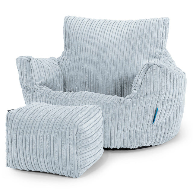 Kleuterfauteuil Zitzak 1-3 jaar oud - Corduroy Baby Blauw 02