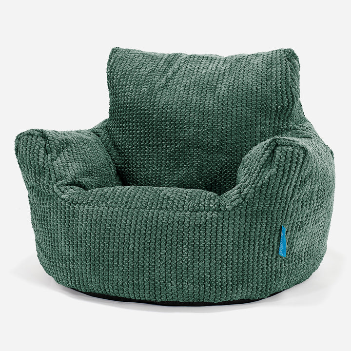 Kinderfauteuil Zitzak - Pompom Mosgroen 01