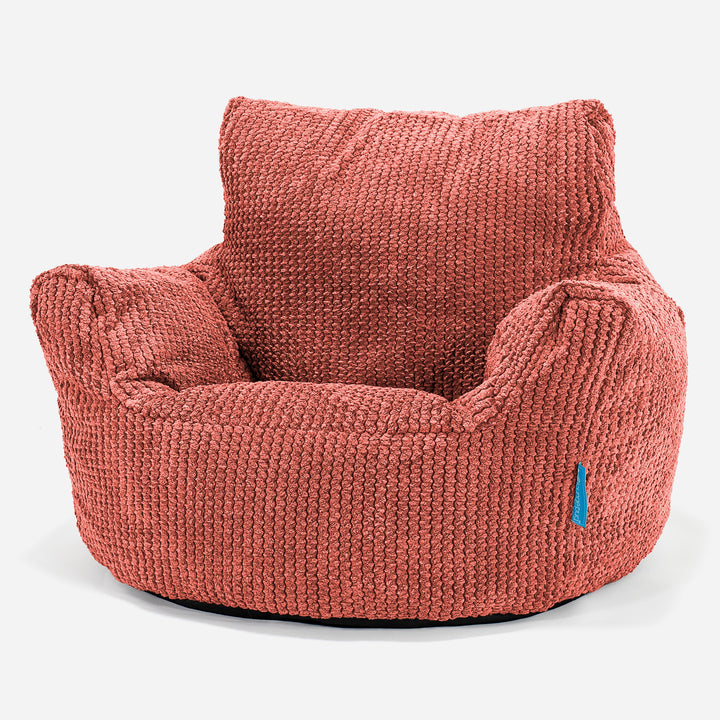 Kinderfauteuil Zitzak - Pompom Pompoenoranje 01