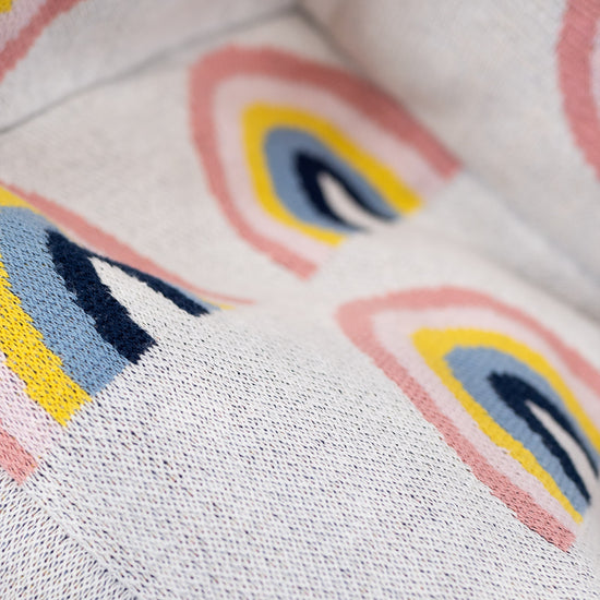 Kleuterfauteuil Zitzak 1-3 jaar oud - Gebreid Regenboog 03