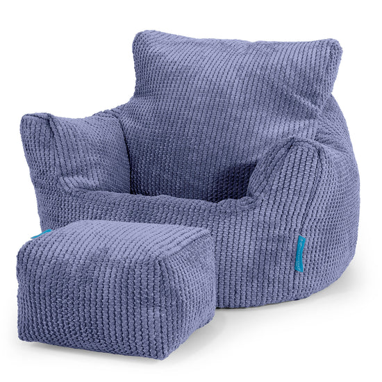 Kleuterfauteuil Zitzak 1-3 jaar oud - Pompom Paars 02