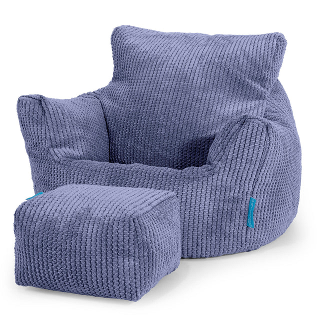 Kleuterfauteuil Zitzak 1-3 jaar oud - Pompom Paars 02