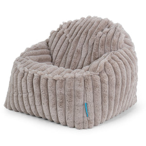 Kinderzitzak Sloucher 2-6 jaar oud - Ultra Pluche Corduroy Mink