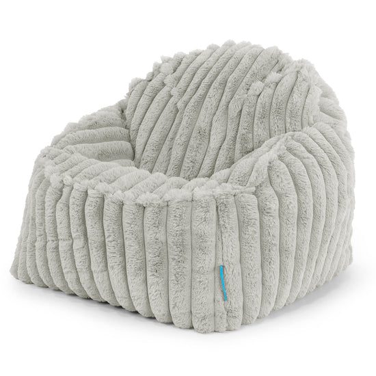 Kinderzitzak Sloucher 2-6 jaar oud - Ultra Pluche Corduroy Saliegroen 01