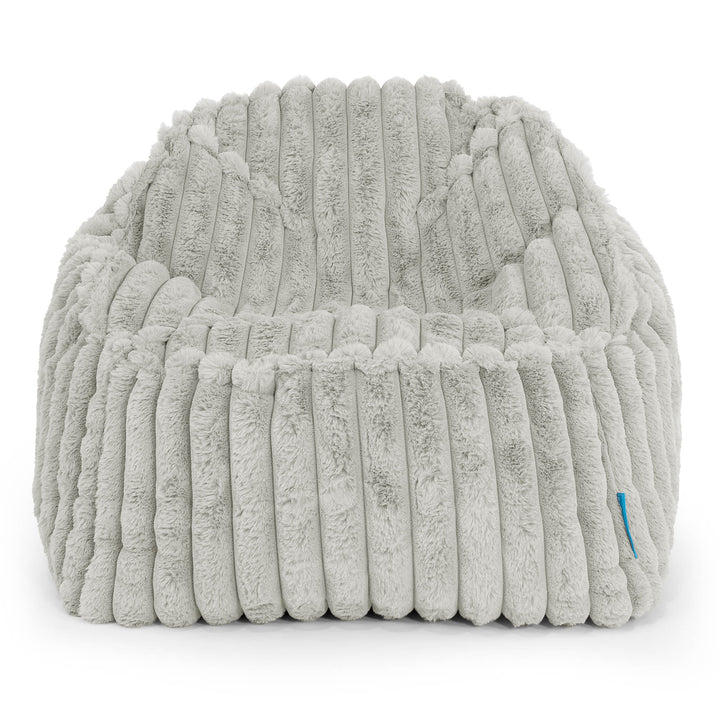 Kinderzitzak Sloucher 2-6 jaar oud - Ultra Pluche Corduroy Saliegroen 02