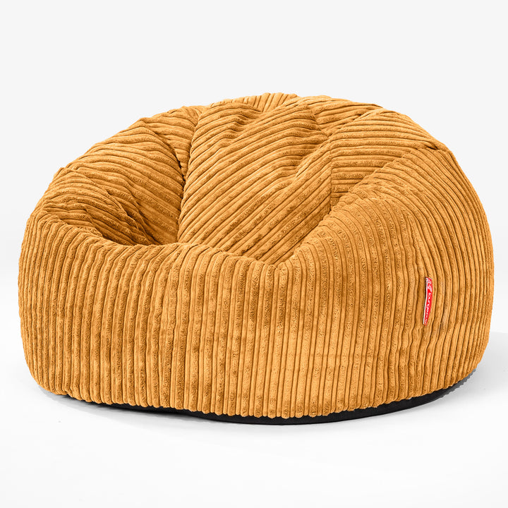 Klassieke Zitzak Stoel - Corduroy Gouden Honing 01