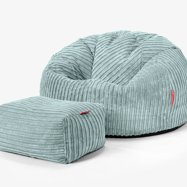 Klassieke Zitzak Stoel - Corduroy Mintgroen 02