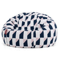 Gebreid Geometrisch Blauw