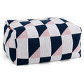 Gebreid Geometrisch Blauw