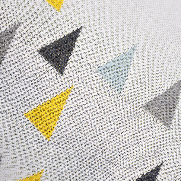 Kleine Voetenbank - Gebreid Geometrische driehoek Fabric Close-up Image