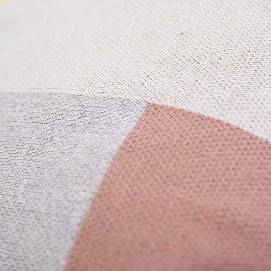 Kleine Voetenbank - Gebreid Kleurblok Grijs 03