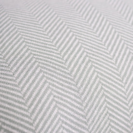 Kleine Voetenbank - Gebreid Visgraat Eendenei Blauw 03