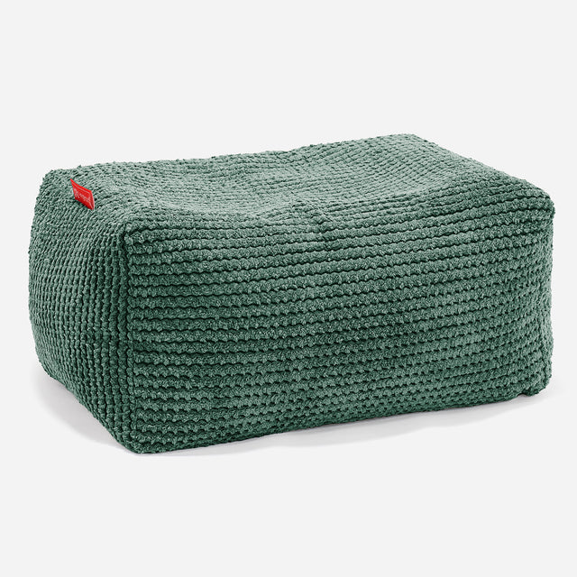 Kleine Voetenbank - Pompom Mosgroen 01