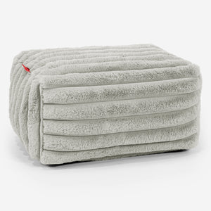 Kleine Voetenbank - Ultra Pluche Corduroy Saliegroen