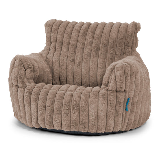 Kleuterfauteuil Zitzak 1-3 jaar oud - Ultra Pluche Corduroy Mink 01