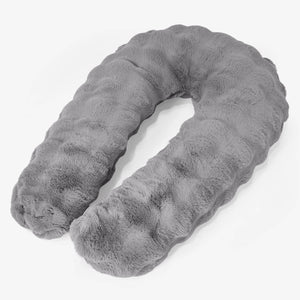 Knuffelkussen - Namaakbont Bubble Grijs