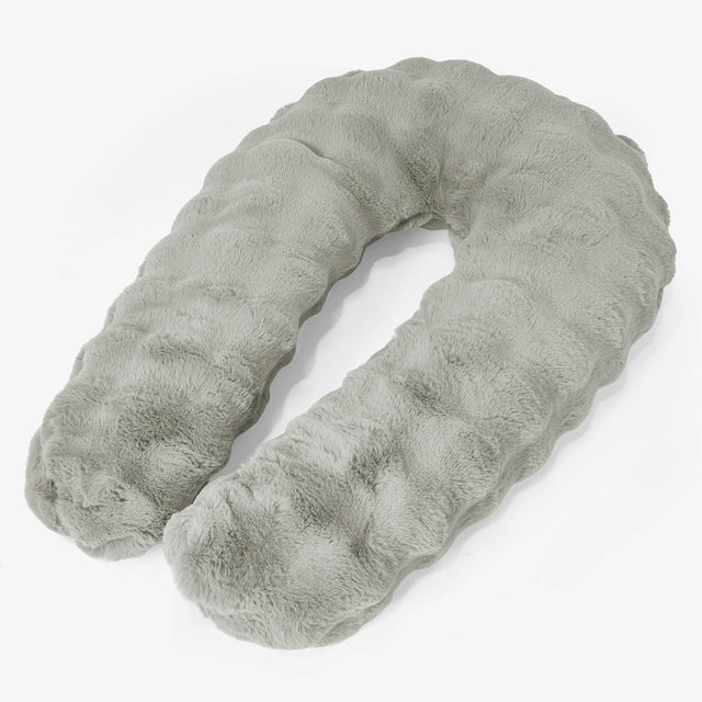 Knuffelkussen - Namaakbont Bubble Saliegroen 01