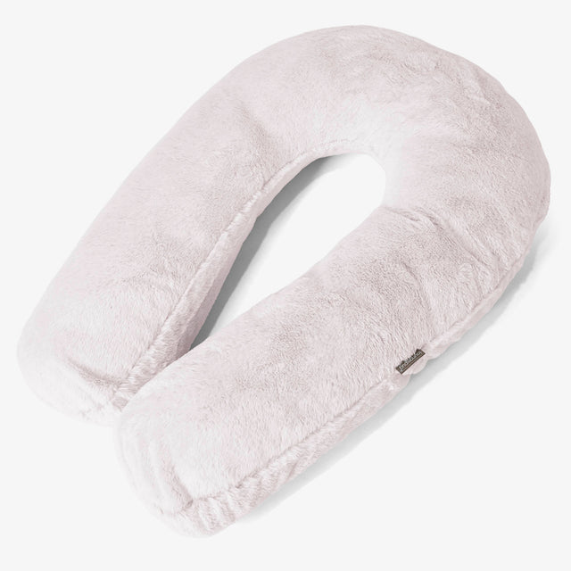 Knuffelkussen - Nepkonijnenbont Stoffig Roze 01