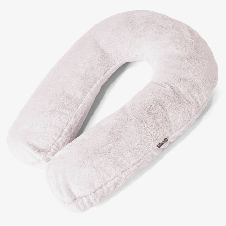 Knuffelkussen - Nepkonijnenbont Stoffig Roze 01