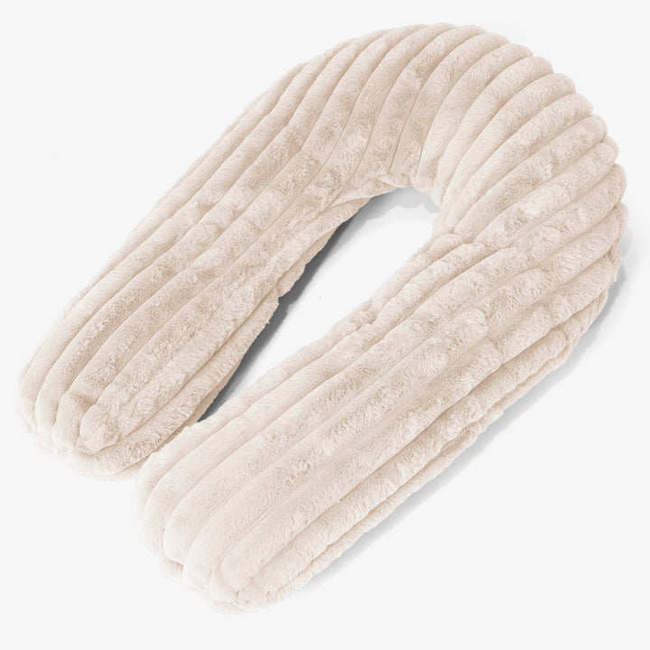 Knuffelkussen - Ultra Pluche Corduroy Crème 01