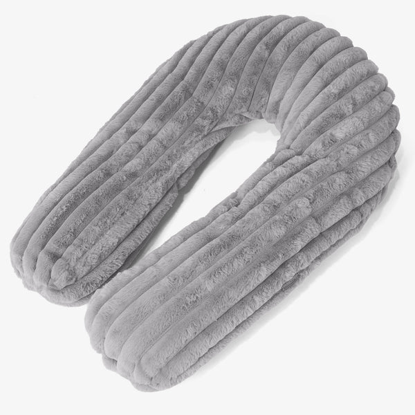 Knuffelkussen - Ultra Pluche Corduroy Grijs 01