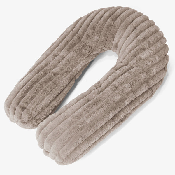 Knuffelkussen - Ultra Pluche Corduroy Mink 01