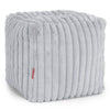 Würfel-Pouf- Hocker - Ultra Pluche Corduroy Eendenei Blauw 01