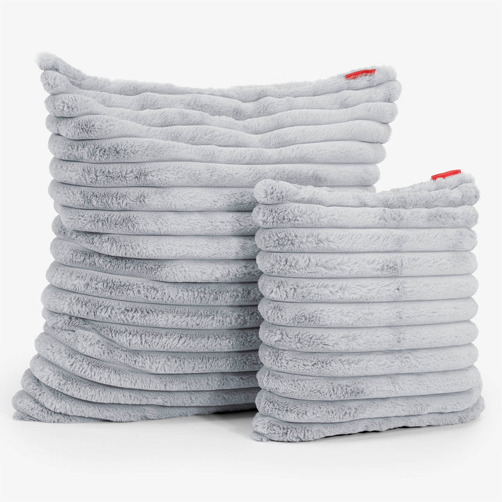 Kussenhoes 47 x 47cm - Ultra Pluche Corduroy Eendenei Blauw 02