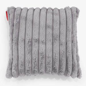 Kussenhoes 47 x 47cm - Ultra Pluche Corduroy Grijs