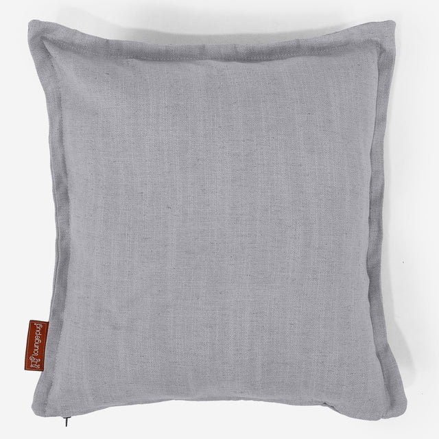 Kussenhoes 47 x 47cm - Linnen Look Zilver 01