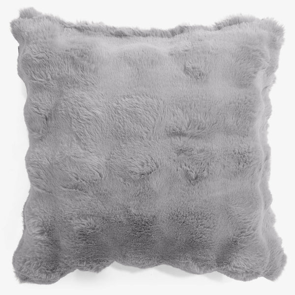 Kussenhoes 47 x 47cm - Namaakbont Bubble Grijs 01