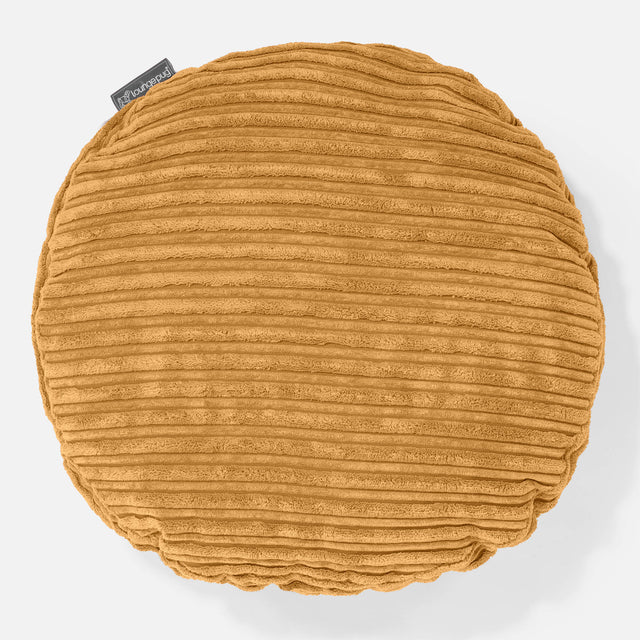 Kussenhoes Rond 50cm - Corduroy Gouden Honing 01