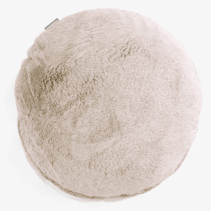 Kussenhoes Rond 50cm - Nepkonijnenbont Goudbruin 01