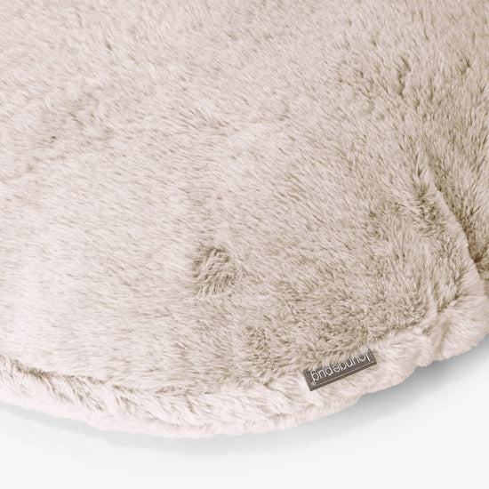 Kussenhoes Rond 50cm - Nepkonijnenbont Goudbruin 02