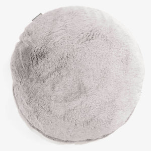 Kussenhoes Rond 50cm - Nepkonijnenbont Lichtgrijs