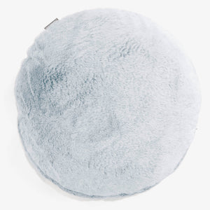 Kussenhoes Rond 50cm - Nepkonijnenbont Stoffig Blauw
