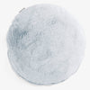 Kussenhoes Rond 50cm - Nepkonijnenbont Stoffig Blauw 01