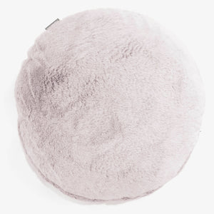 Kussenhoes Rond 50cm - Nepkonijnenbont Stoffig Roze