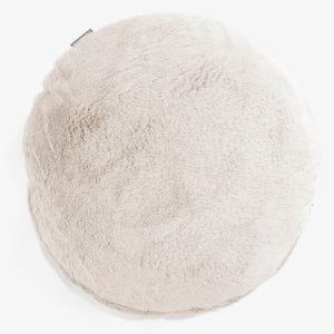 Kussenhoes Rond 50cm - Nepkonijnenbont Wit