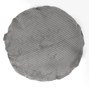 Kussenhoes Rond 50cm - Pompom Antraciet