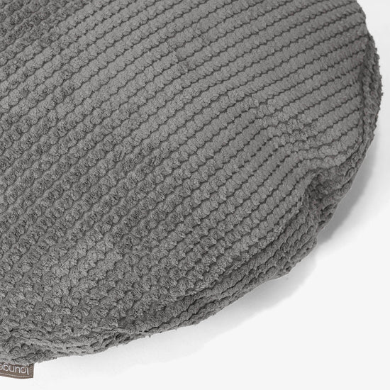 Kussenhoes Rond 50cm - Pompom Antraciet 02