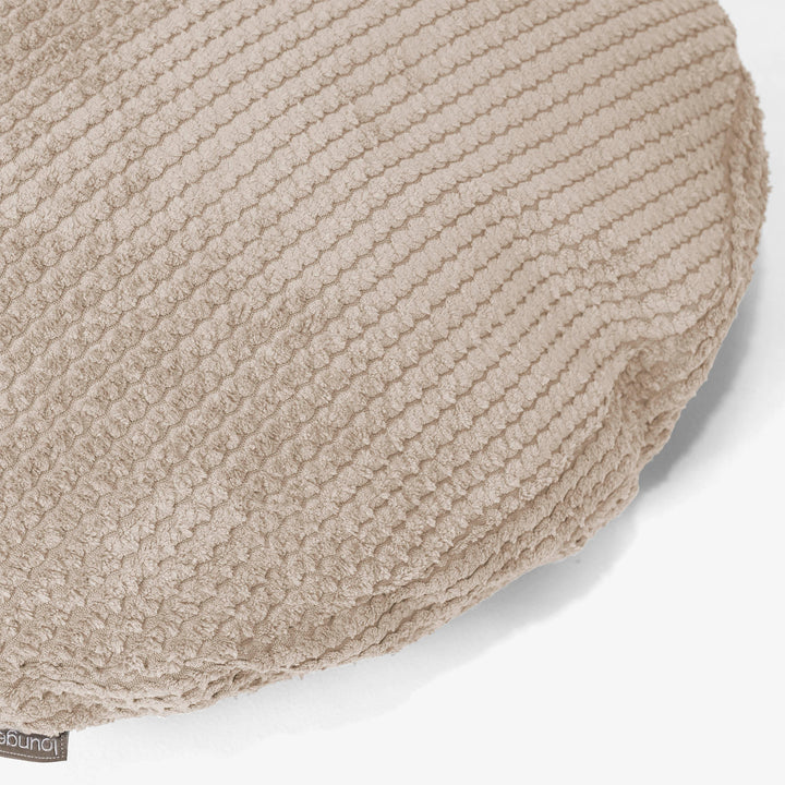 Kussenhoes Rond 50cm - Pompom Crème 02