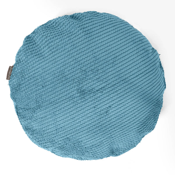 Kussenhoes Rond 50cm - Pompom Petrol 01