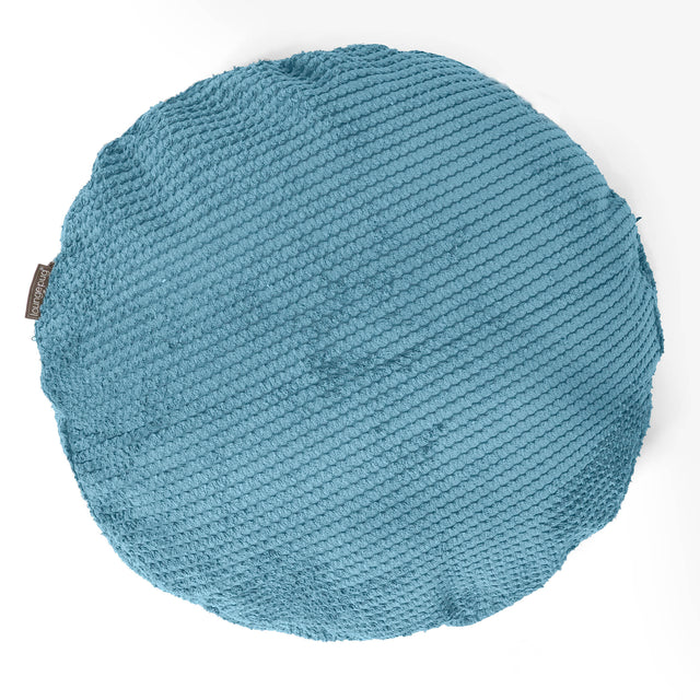 Kussenhoes Rond 50cm - Pompom Petrol 01