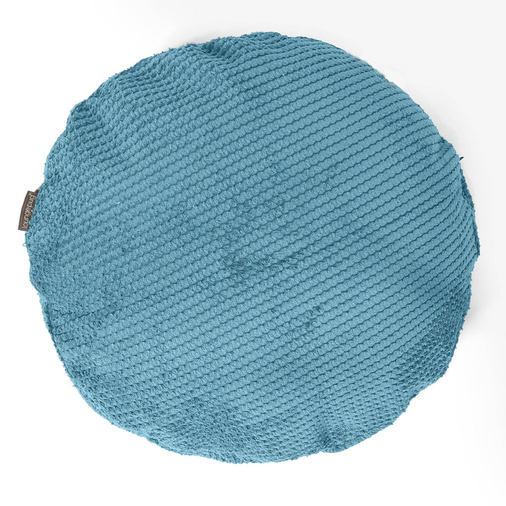 Kussenhoes Rond 50cm - Pompom Petrol 01